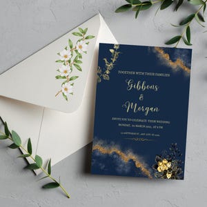Schwarze und goldene Hochzeitseinladung mit Hochzeitseinladung und Hochzeitseinladung mit Hochzeitseinladung und Hochzeitseinladung