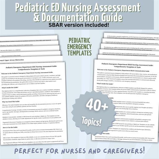 Pediatric Emergency SBAR Templates | Communication Scripts for ER ...