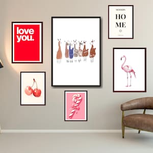 WHOLE SHOP SALE 1185 Mega Wall Art Bundle, Printable Maximalist Gallery Set, Trendy Aesthetic Posters, Eclectic Digital Download