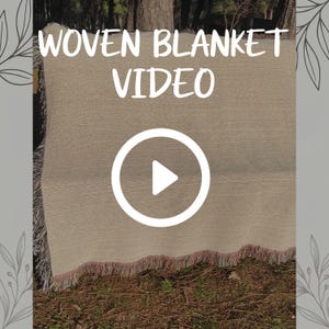 Blank Woven Blanket Video Forest Ground, Fringe Throw Flat Lay Real Video, POD Seller Etsy Video, Digital Download