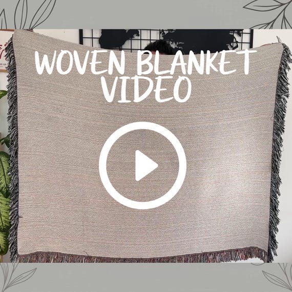 Woven Blanket Indoor Video + Design File, Fringe Throw Hung Interior Real Video, POD Etsy Video , Digital Download (MP4)