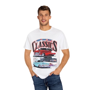 Tri-Five Chevy T-shirt, Retro klassiska bilkläder