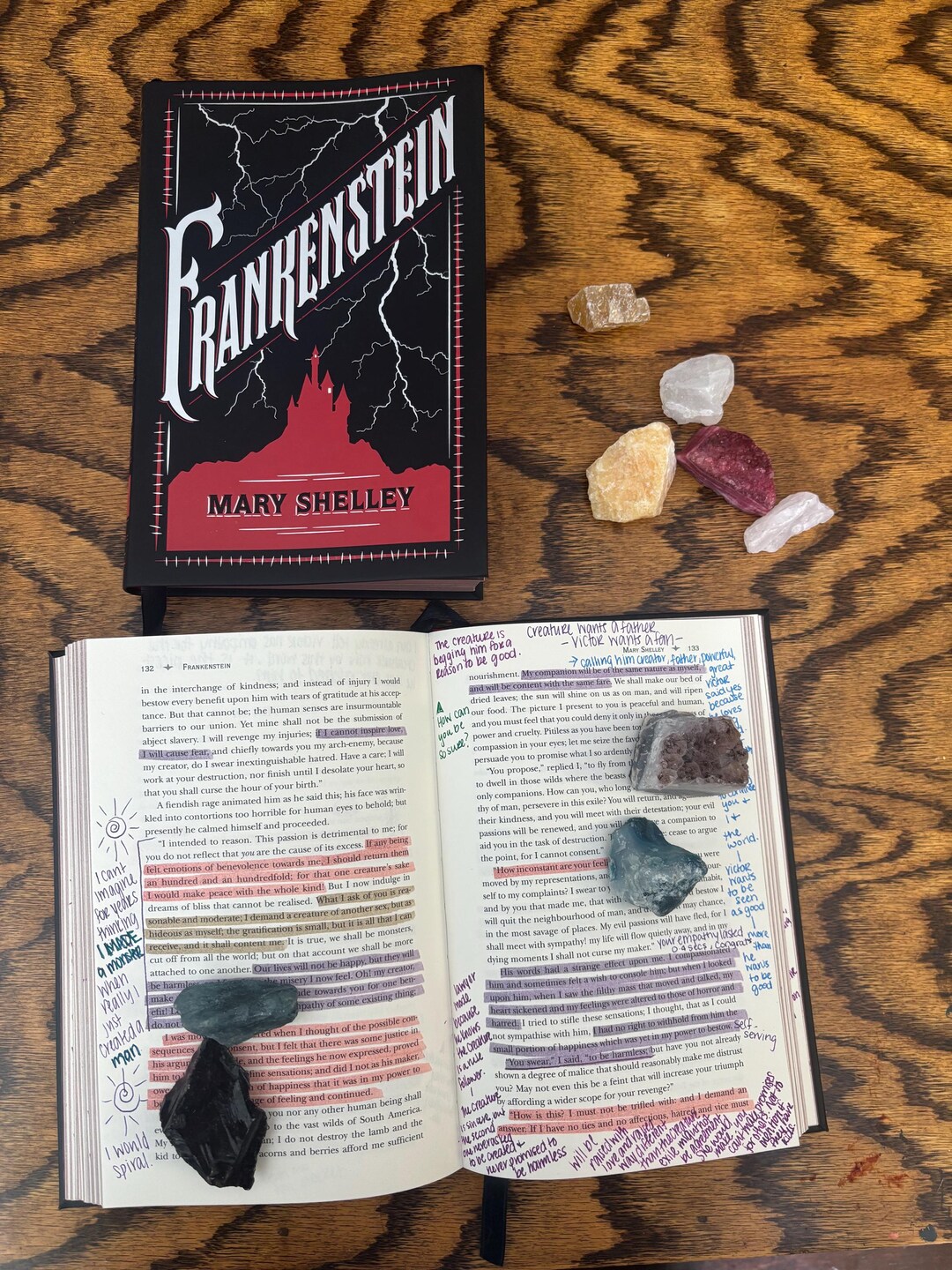 Frankenstein (fully Annotated) – Handwritten Notes + Tabs - Etsy UK