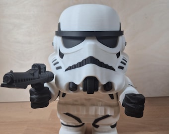 Kit de modelo impreso en 3D de Stormtrooper / Figura de Star Wars DIY / Construcción coleccionable para fanáticos y aficionados