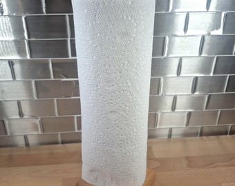 Wooden Paper Towel Holder | Choice of Wood | Engraving Available