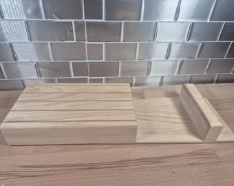 Limited Edition Linden Wood Knife Block | Rare Fine-Grained Holder