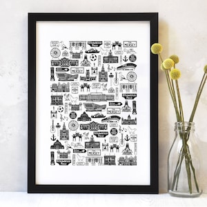 Liverpool print, Liverpool poster, Liverpool art