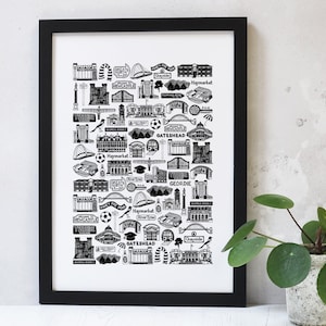 Newcastle print, Newcastle poster, Geordie print