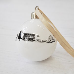 Newcastle Christmas bauble, Newcastle Christmas decoration, Geordie bauble