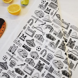 Newcastle tea towel, Newcastle dishcloth, Geordie tea towel