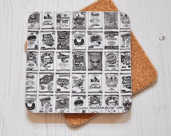 Posavasos con forma de paquete crujiente, regalo para los amantes de las patatas fritas