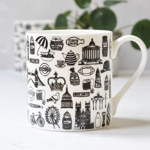 British mug, British Souvenir, UK Souvenir, British fine bone china