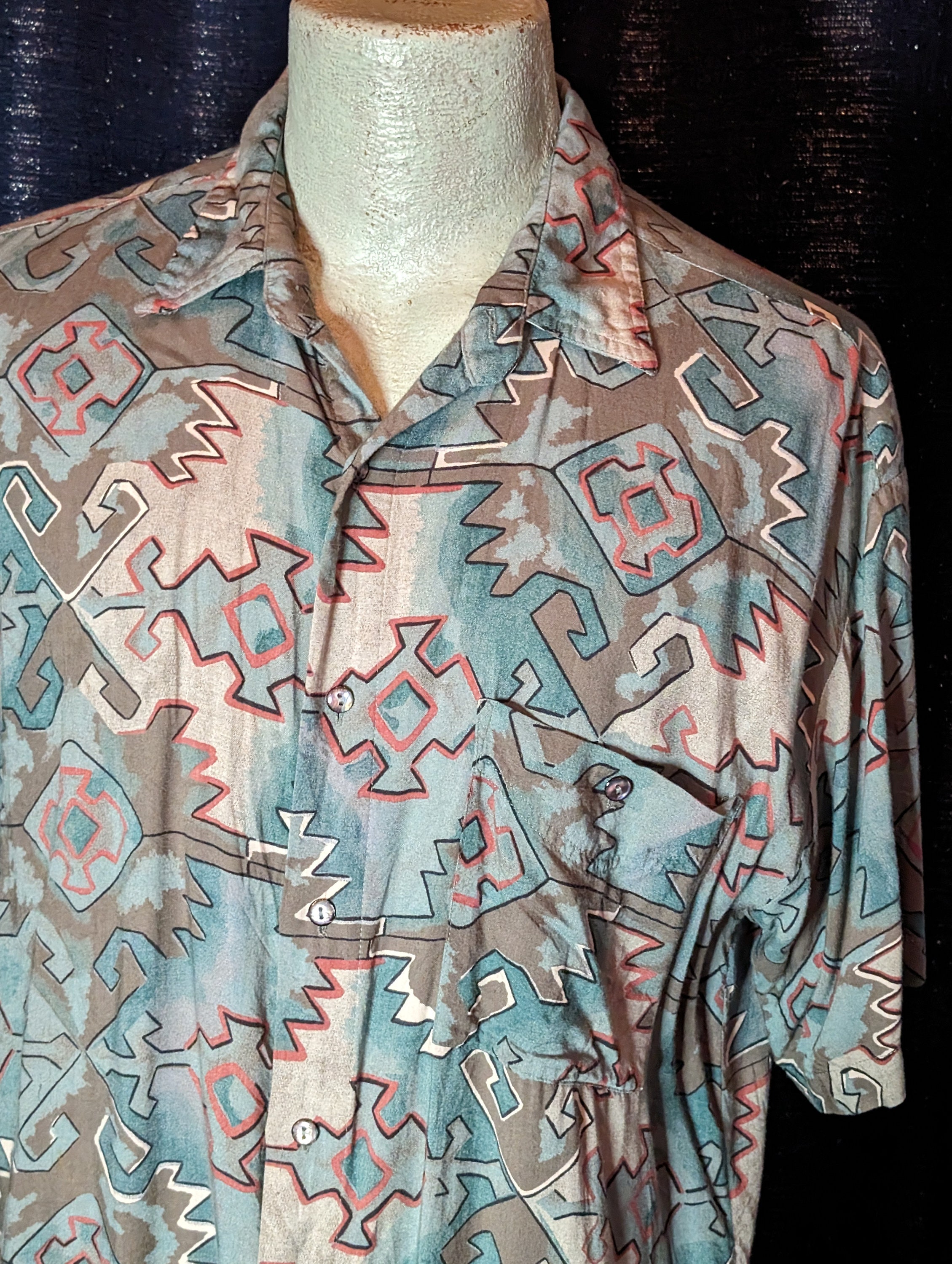 Vintage Rayon Shirt - Etsy Vintage Rayon Shirt - Etsy