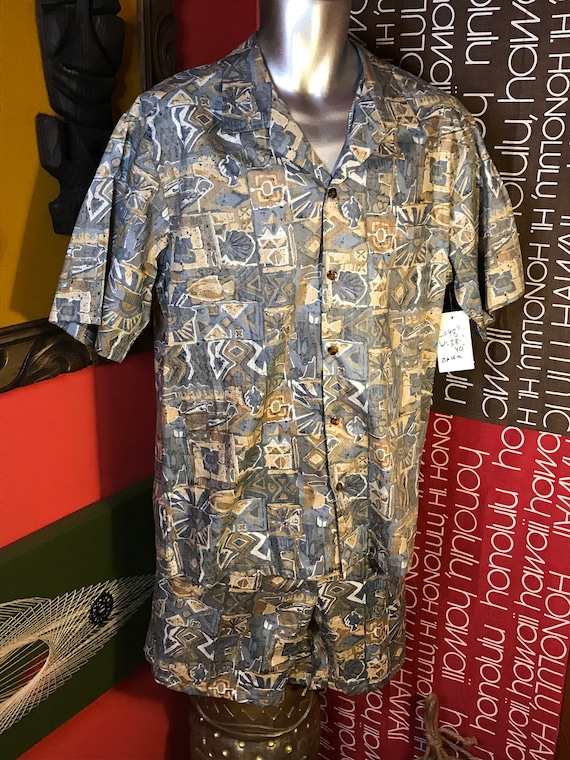 Vintage Mens XL Cabana Set 1980s 1990s Hawaiian Sh
