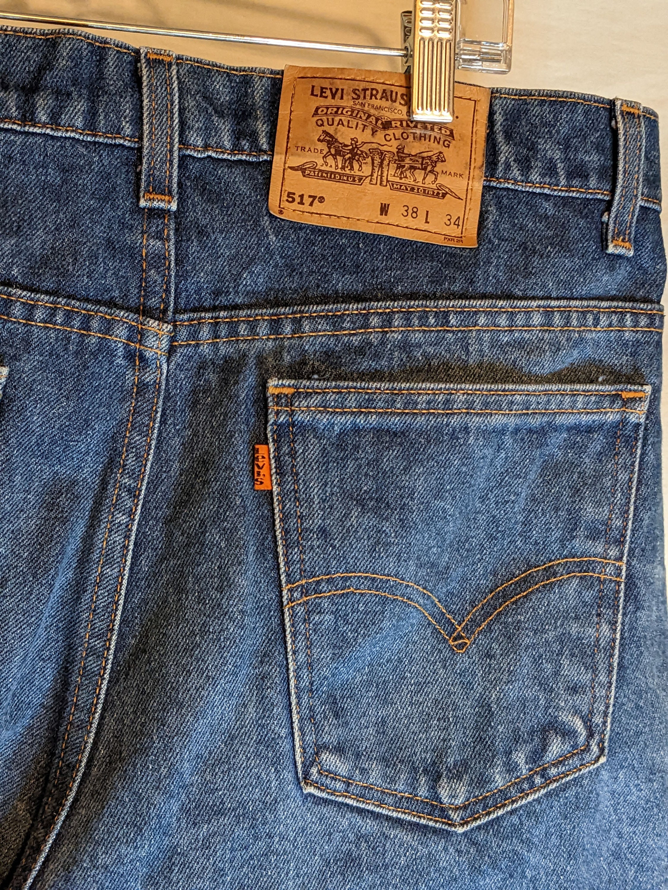Levi 517 Orange Tab - Etsy