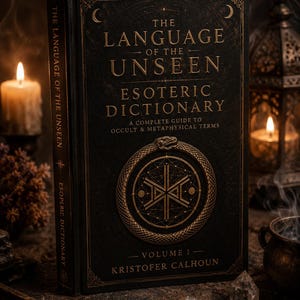 Esoteric Dictionary Book | 1,200+ Occult & Witchcraft Terms | Hardcover Spiritual Reference Guide | Metaphysical Glossary Gift