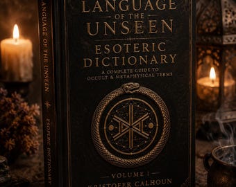 Esoteric Dictionary Book | 1,200+ Occult & Witchcraft Terms | Hardcover Spiritual Reference Guide | Metaphysical Glossary Gift