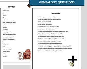 Kwestionariusz historii życia - Pytania genealogiczne - Kwestionariusz wspomnień rodzinnych - Pytania do wywiadu z historią rodziny - Aktywność na zjeździe rodzinnym