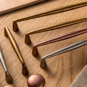 Antique Retro Drawer Knobs Pulls/Silver Cabinet Door Pull Handles/Aged Kitchen Cupboard Handle/Bronze Dresser Pull/Furniture handle