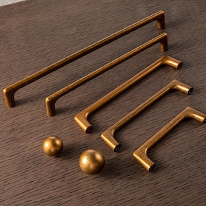 Medieval style Antique Brass drawer pulls/Retro drawer handle knobs/Retro Cabinet Pulls/kitchen drawer/Cupboard Handles/Drawer Pull Handles