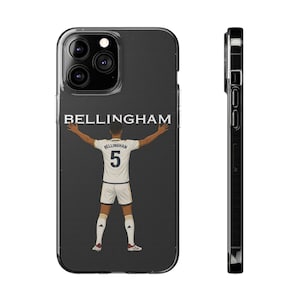 Bellingham Phone Case Stylish Protective Football iPhone Cover Real Madrid Accessory Custom Real Madrid Cellphone Case Sport Mobile Case