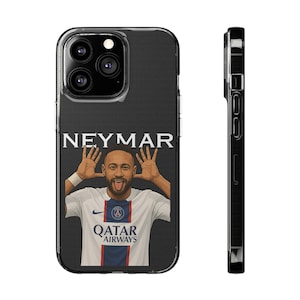 Neymar Grafisch Telefoonhoesje Neymar Hoesje voor iPhone Voetbalhoesje Neymar Accessoire Voor Voetbalfans Telefoonhoesje Voetbal Zacht Telefoonhoesje