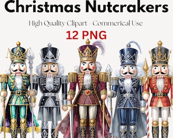Aquarell Weihnachten Nussknacker Clipart Bundle (digitaler Download)