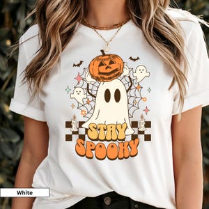 Halloween Ghost Shirt, Womens Halloween Shirt, Spooky Season Shirt, Gift For Halloween, Cute Ghost Shirt, Cute Fall Tee, Cute Halloween Tee