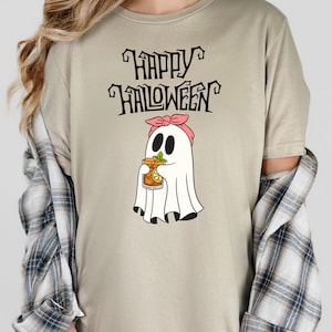 Halloween Ghost Shirt, Womens Halloween Shirt, Spooky Season Shirt, Gift For Halloween, Cute Ghost Shirt, Cute Fall Tee, Cute Halloween Tee