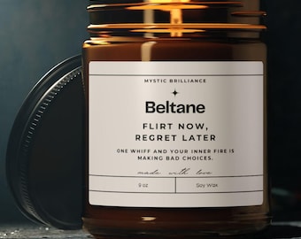 Beltane Candle, Funny Witch Candle, Witchy Candle, Witchy Gifts, Witchy Decor, Meditation Candle, Ritual Candle, Pagan Candle, Spring Candle