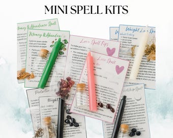 Mini Spell Kit, Spell Jar Kit, Witch Spell Kit, Ritual Spell Candle Kit, Love Spell Kit, Money Spell Kit, Beginner Witch Kit, DIY Spell Jar