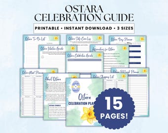 Ostara Celebration Guide, Ostara Planner, Wheel of the Year, Witch Guide, Witchcraft Supplies, Witch Supplies, Pagan Planner, Witch Guide