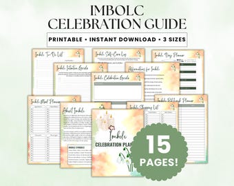 Imbolc Celebration Guide, Imbolc Planner, Wheel of the Year, Witchcraft Supplies, Imbolc Printable, Imbolc Journal Pagan Planner Witch Guide