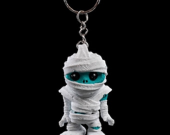 Articulated Mummy Keychain | Tutankha-Mummy | Purse/Backpack Charm | Bag Accessory | 3D Printed Toy