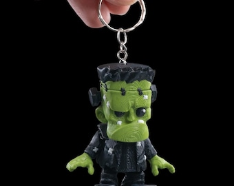 Articulated Frankenstein Keychain | Purse/Backpack Charm | Bag Accessory |  3D Printed Toy