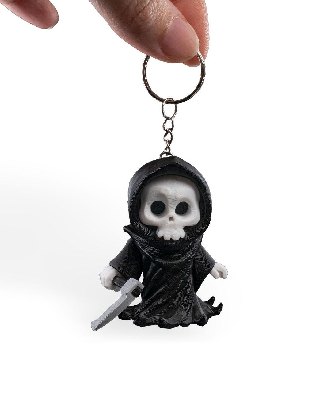Articulated Grim Reaper Keychain | Purse/backpack Charm | Bag