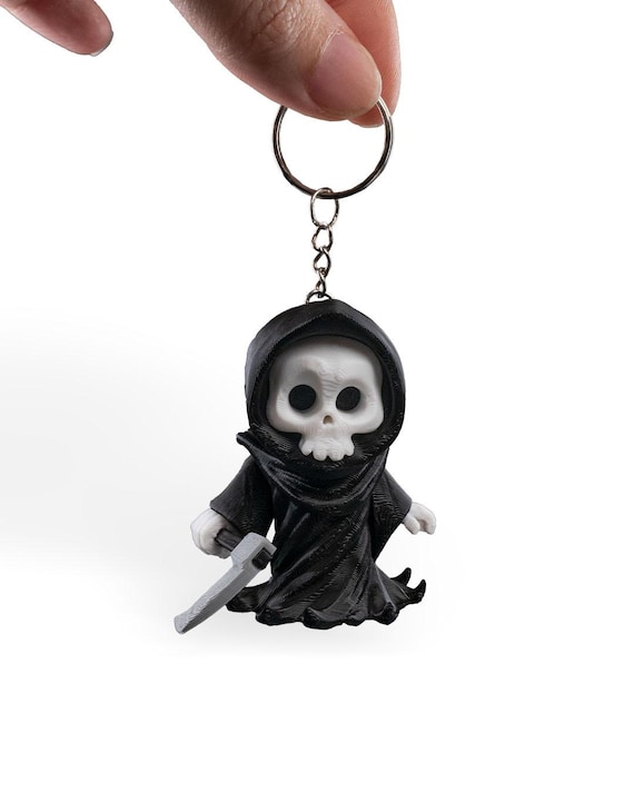 Articulated Grim Reaper Keychain | Purse/backpack Charm | Bag