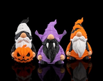 Halloween Gnomes | Slasher Vampire Pumpkin Spooky Decor Centerpiece