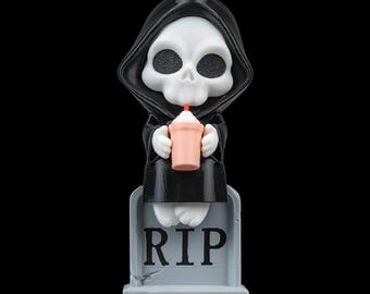 Grim Reaper RIP Sweet Rest Keychain | Purse/Backpack Charm | Bag Accessory | 3D Print | Halloween