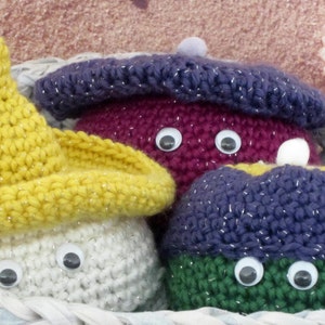 Set of Three  PDF Patterns for Nautical Toys, Crochet Toys, Amigurumi, Crochet Amigurumi of a, Crab, Jellyfish, and an Octopus