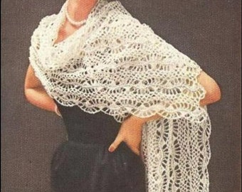Hairpin Lace Stole