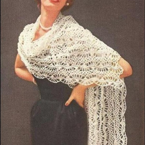 Hairpin Lace Stole