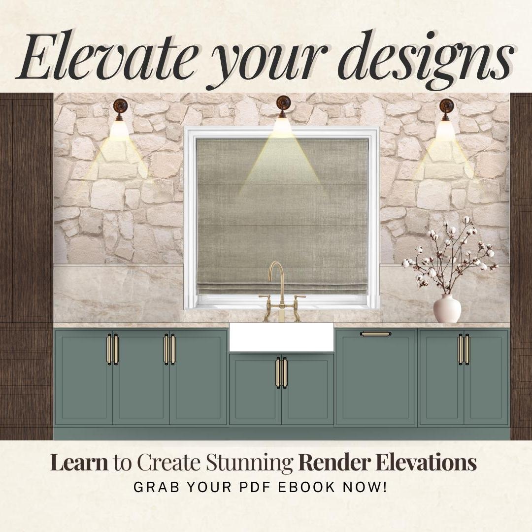 Interior Design Render Elevation Ebook – Step-by-step Guide for ...