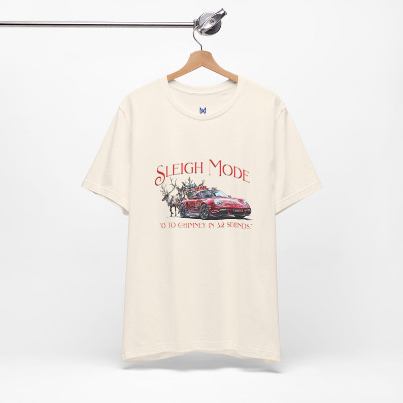 Funny Christmas Porsche Unisex T-Shirt | Reindeer Shirt | Car Lover Gift | porsche shirt | Christmas Gift Shirt | Retro Christmas Shirt image 7