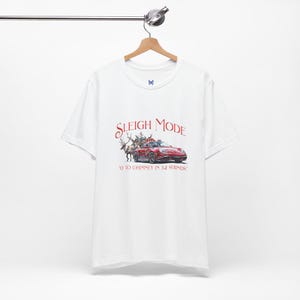 Funny Christmas Porsche Unisex T-Shirt | Reindeer Shirt | Car Lover Gift | porsche shirt | Christmas Gift Shirt | Retro Christmas Shirt image 5