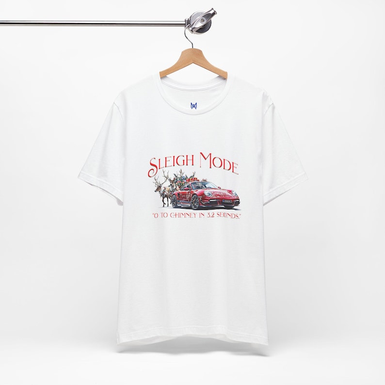 Funny Christmas Porsche Unisex T-Shirt | Reindeer Shirt | Car Lover Gift | porsche shirt | Christmas Gift Shirt | Retro Christmas Shirt image 5