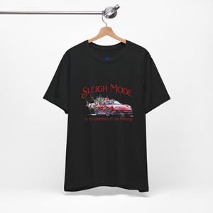 Funny Christmas Porsche Unisex T-Shirt | Reindeer Shirt | Car Lover Gift | porsche shirt | Christmas Gift Shirt | Retro Christmas Shirt image 6