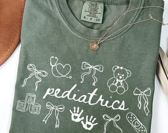 Coquette Pediatric Nurse Shirt, Peds Nurse Shirt, Pediatrics Sweatshirt, Pediatrician Shirt, Peds Nurse Gifts, PICU Nurse Sweatshirt