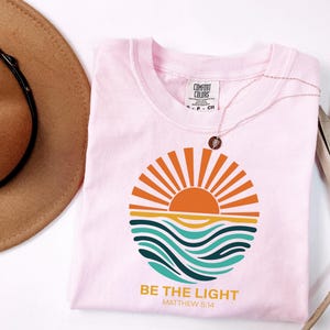 Be The Light Matthew 5:14 Shirt, Retro Christian Shirt, Inspirational Christian Tee, Bible Verse Sweatshirt, Faith Hoodie, Church T Shirt
