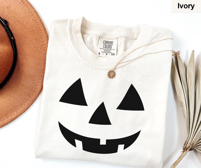 Jack O Lantern Shirt, Pumpkin Face Halloween Shirt, Halloween Party ...